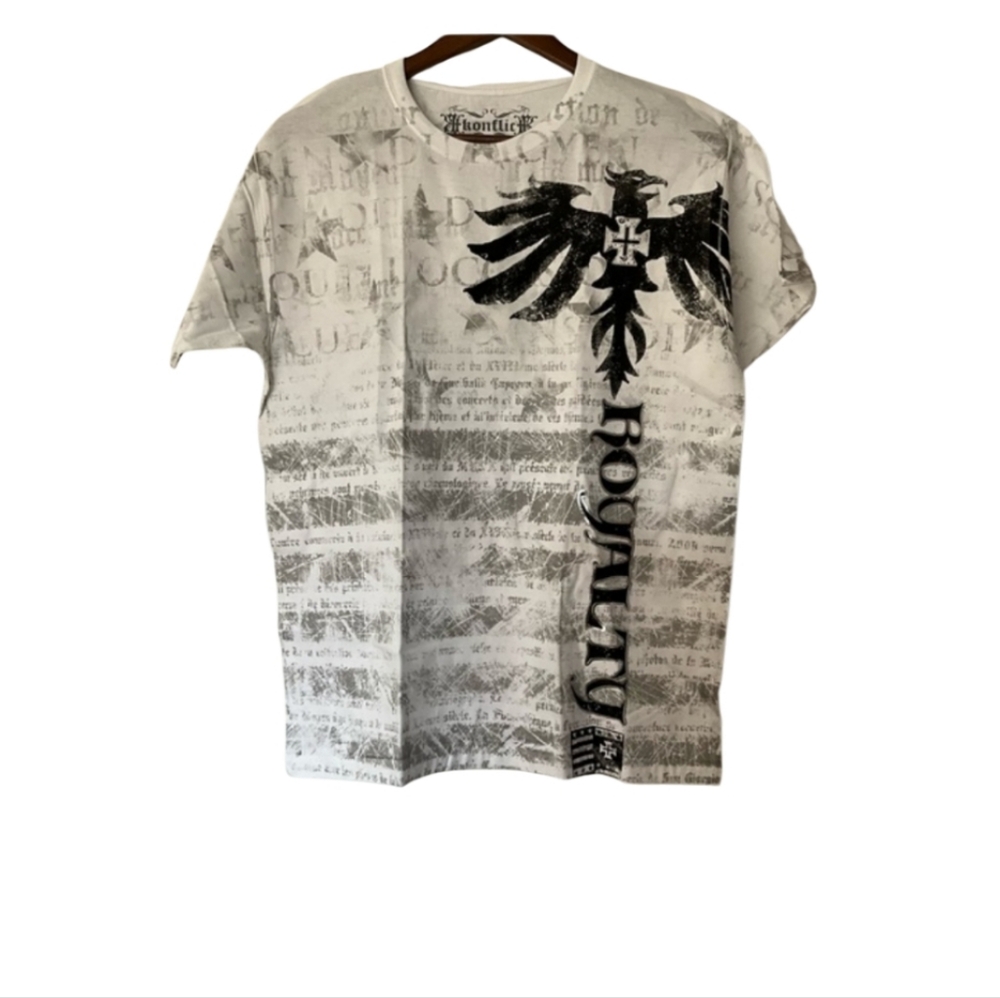 Sakkas Konflic Royalty MMA Black & White T Shirt M
